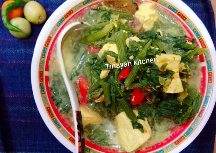 Resep Sayur santan daun Labu Kuning, Bisa Manjain Lidah