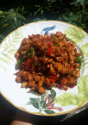 Foto resep 07. Oseng Mandai Pedas