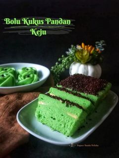 Foto resep (010).Bolu Kukus Pandan Keju