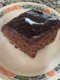 Bizcochuelo de chocolate con cobertura crujiente