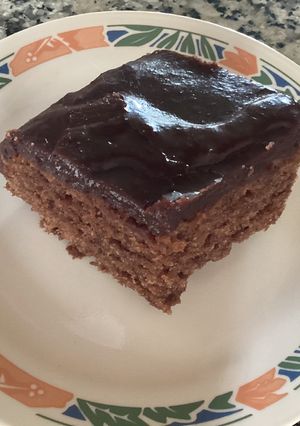 Una foto de Bizcochuelo de chocolate con cobertura crujiente