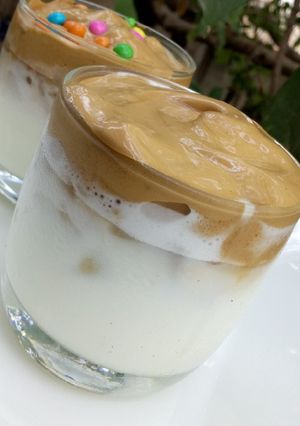 A picture of Dalgona Coffee.