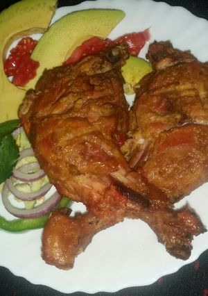 A picture of Chicken Tandoori #AuthorMarathon.