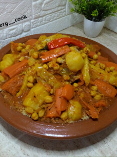 A picture of Moroccan Couscous with Whole Wheat Semolina.