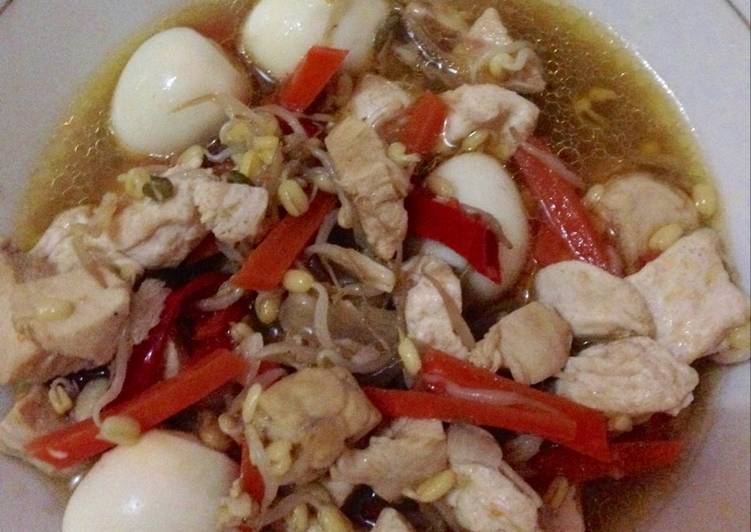 Resep Sayur toge wortel  dan telur puyuh oleh Chyntia 