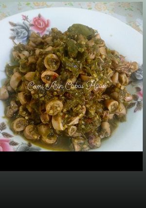 Foto resep Cumi Asin Cabe Hijau