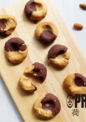 雙色腰果桃酥─無銨粉、泡打粉 的食譜成品照片