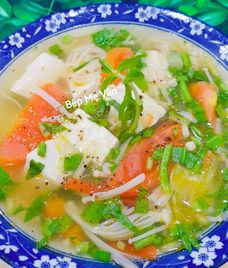 canh chua nấm chay