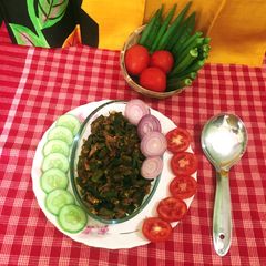 A picture of Chatpata Masala Bhindi.