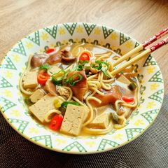 A picture of Spicy and Savoury Noodles (Vegan).