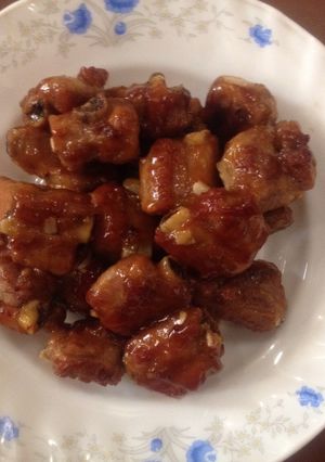 Hình của món Sườn xào chua ngọt.