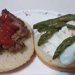 Una foto de Hamburguesa con lo que hay