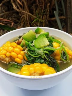 Foto resep Sayur bayam jagung labu siam