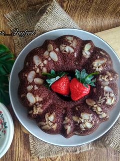 Foto resep Bolu Coklat Almond Kukus