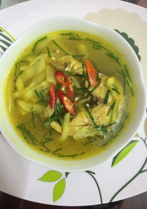 Hình của món Canh cá lóc nấu bầu muối chua.