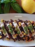 Insalata di riso venere integrale 🥢con petto di pollo🐓🐓🐓