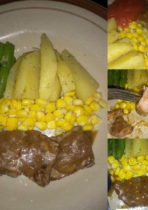 Foto resep Steak daging simple