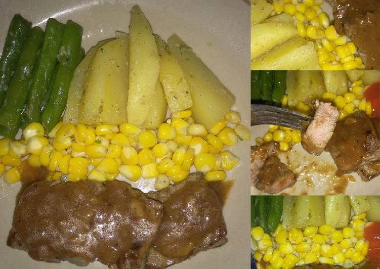Steak daging simple