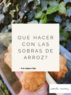 Una foto de Que hacer con las sobras de arroz?