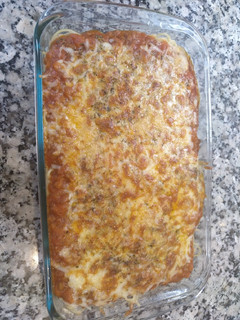 Una foto de Spaghetti Bolognese al horno