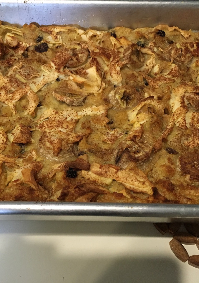 Una foto de Budín de pan sin lactosa, de manzana y banana 
