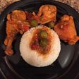 Pollo guisado al estilo Dominicano