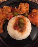 Pollo guisado al estilo Dominicano