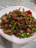 Hunan stir fry pork belly/ tumis samcan hunan