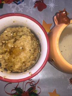 Foto principal de Mug cake de avena y plátano (microondas) desayuno en 2 min!🥣