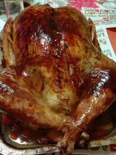 Una foto de Pavo asado al horno