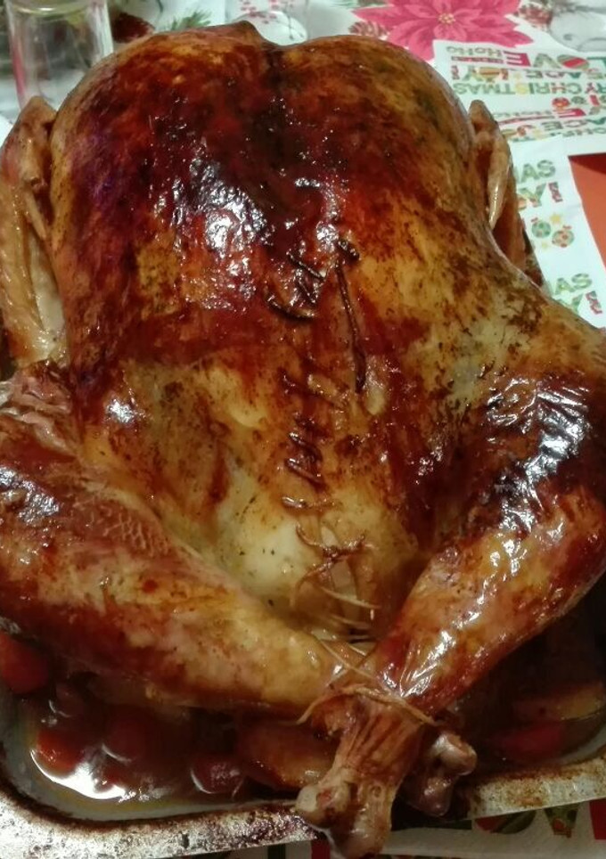 Una foto de Pavo asado al horno