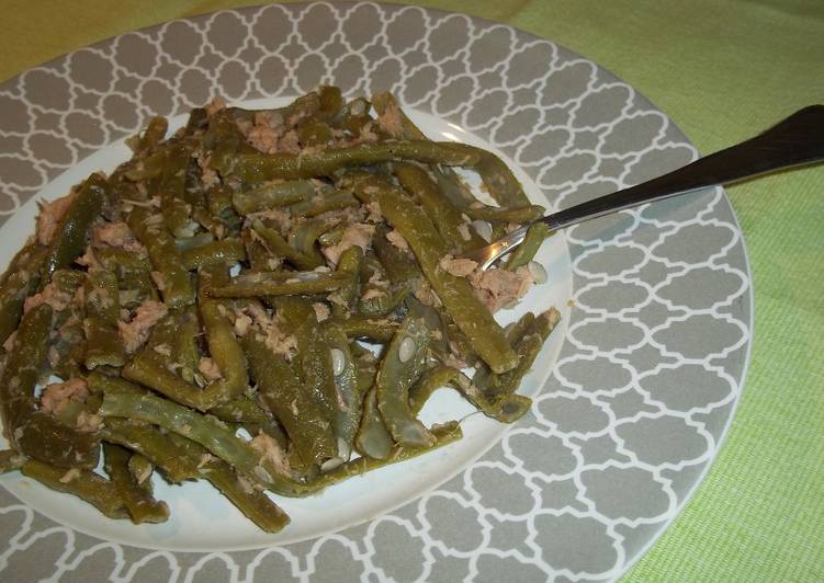 Judías verdes con atún