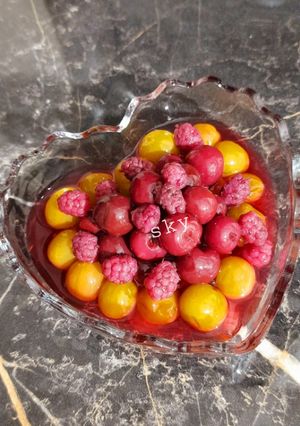 عکسی از دستور کمپوت شاتوت_گیلاس_گوجه سبز