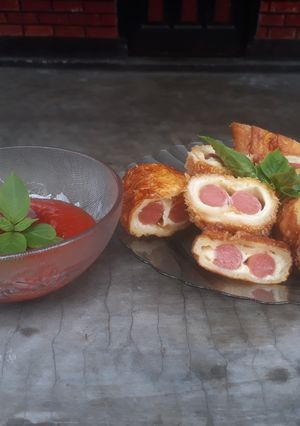 Foto resep Roti goreng sosis keju