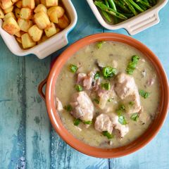 A picture of Chicken Fricasse.