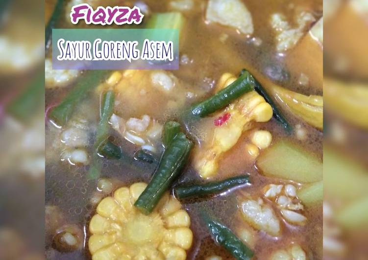 Cara Siapkan Lezat Sayur Goreng Asem