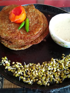 A picture of Sprout moong pancake.