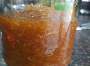 A picture of Instant Raw mango sweet pickle (chunda).