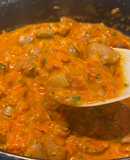 Гуляш із курячих сердечок🥘