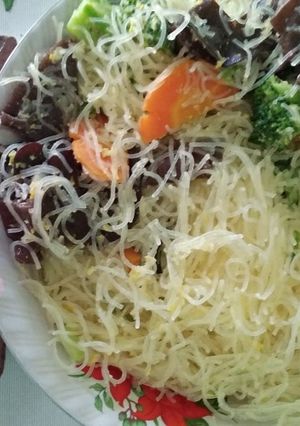 Foto resep 2. Mie bihun jamur kuping