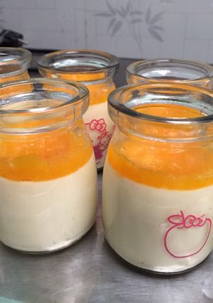 Hình của món Mango Flan.