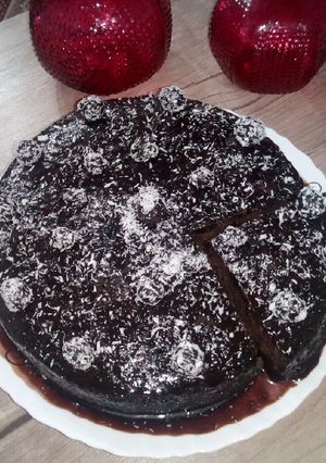 عکسی از دستور کیک شکلاتی خیس