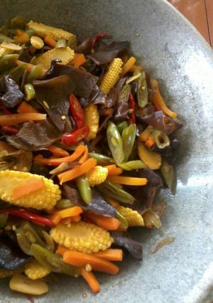 Foto resep Tumis Sayuran Jamur Kuping