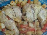 Pollo al horno con papas