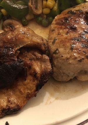 A picture of Pan-fried pork chops.