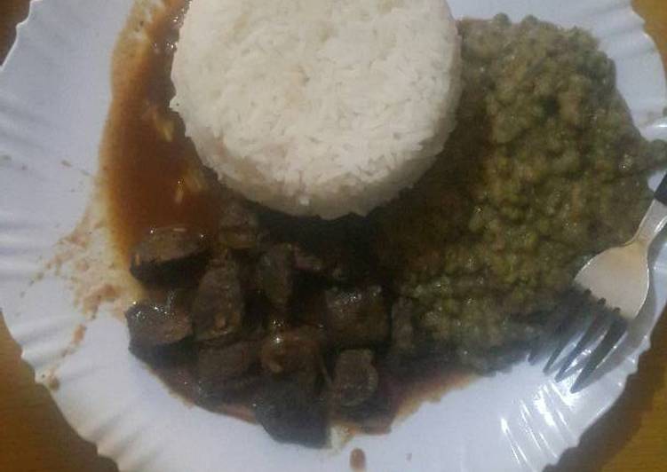 How to Special Delicious Maini with rice and ndengu