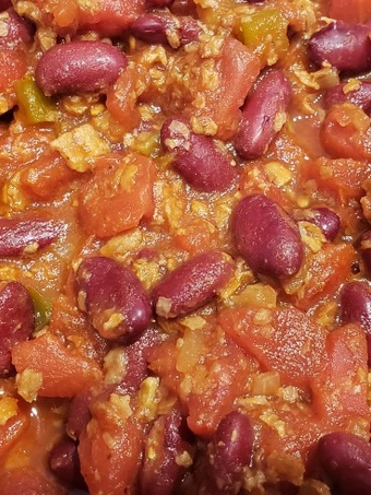 Easy Steps Make Recipes Mom's lazy Sunday chili (vegetarian or vegan version) the Can Spoil the Tongue Make You Drink.