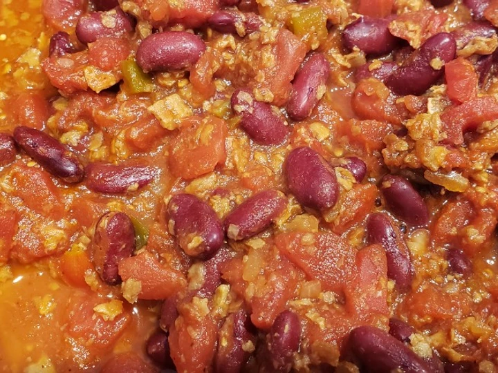 Easy Steps Make Recipes Mom&amp;#39;s lazy Sunday chili (vegetarian or vegan version) the Can Spoil the Tongue Make You Drink.