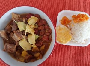 Una foto de Cazuela de frijoles