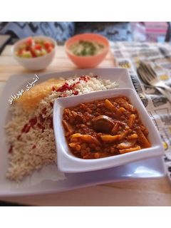 عکسی از دستور خورش قیمه با گوشت چرخکرده